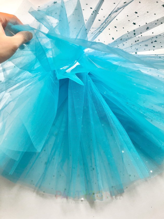 svetle modra tutu sukne s hvezdami 40 cm